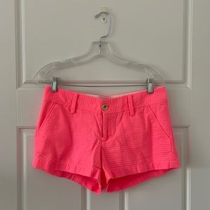 Lily Pulitzer hot pink shorts. Size 4